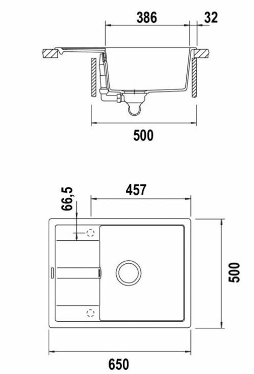SCHOCK ELED100XXSA16 - LAVELLO 65X50 ALUMINA