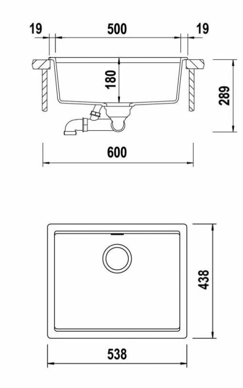 schock Vasche sottotop LAHTI N100LU BIANCO ASSOLUTO Cod. LATN100LU01  CRISTALITE®