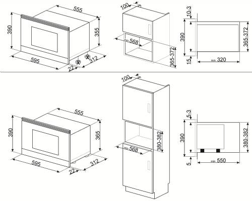 SMEG MP422X1 FORNI MICROONDE H38