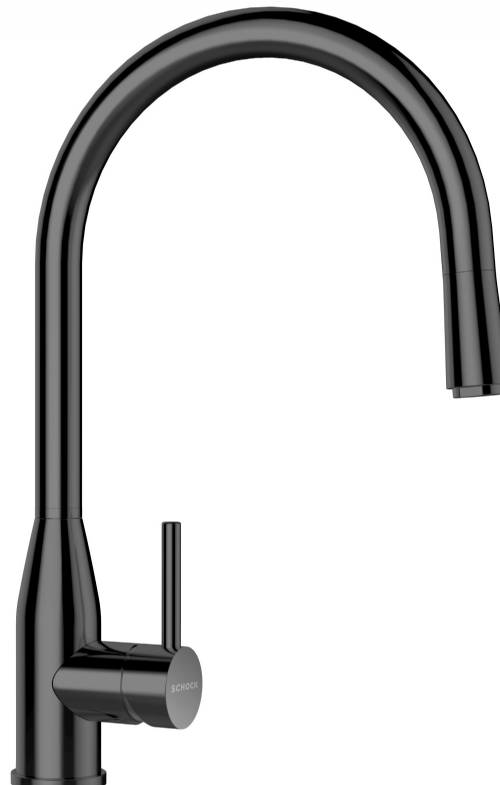 SCHOCK 559120GUM MISCELATORE CON DOCCIA ACCIAIO INOX MASSICCIO FINITURA GUN METAL