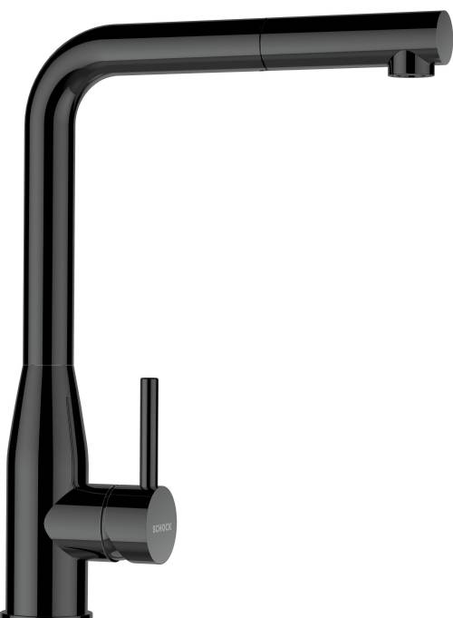 Cod. 518120GUM Miscelatore monocomando canna alta con doccetta estraibile SPAZZOLATO