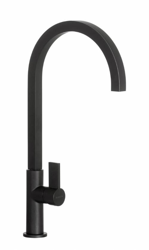 Cod. SXARCT13 Miscelatore monocomando canna alta quadrata tutto colore  NEW AQUAARCO T NERO ASSOLUTO