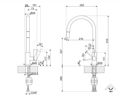 SMEG MRMG4DCR MISCELATORI