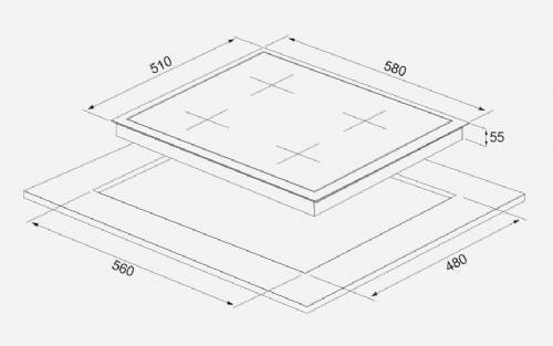 SILVERLINE AS5443X02 PIANI COTTURA GAS