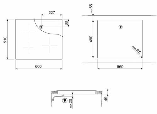 SMEG SI2M7643B PIANI COTTURA ELETTRICI