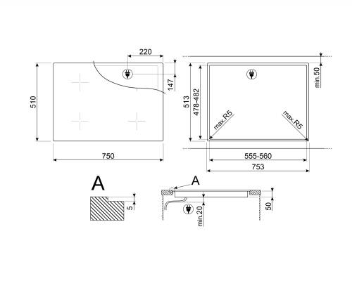 SMEG SI4742D PIANI COTTURA ELETTRICI