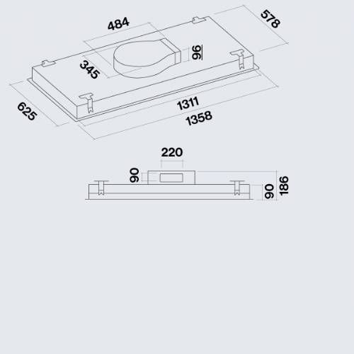 Falmec NUVOLA cappa cm 140 inox