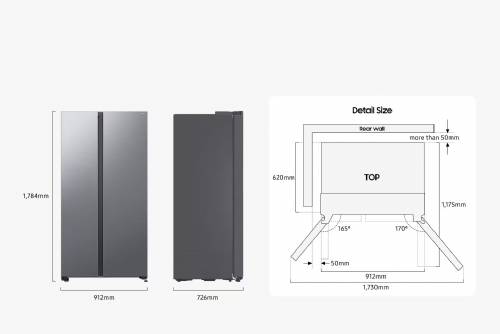 SAMSUNG RS70F64KETEF FRIGORIFERI