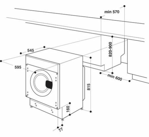 HOTPOINT BIWDHG861485EU LAVASCIUGA CL.D