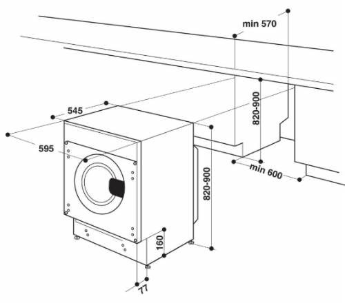 INDESIT BIWDIL751251EU LAVASCIUGA CL.E