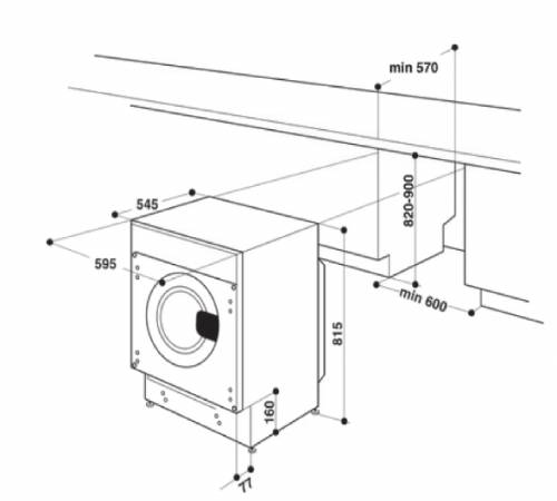 INDESIT BIWDIL861485EU LAVASCIUGA D/B