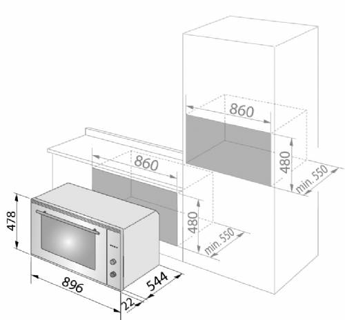 DE LONGHI NKM90N FORNI 70/90