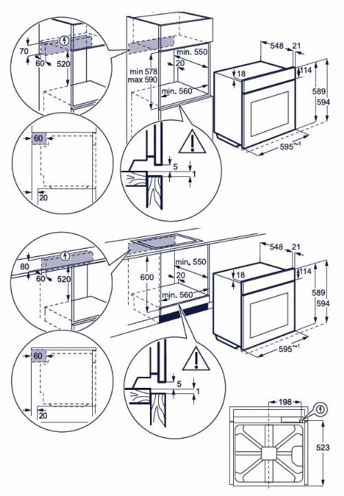 ELECTROLUX KOMFP46X2 forno pirolitico airfry
