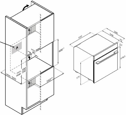 Hoover HO6S5B3HTB Forno