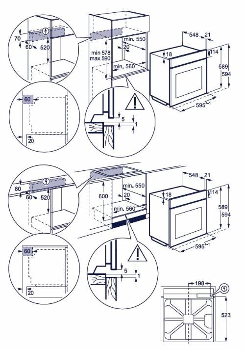 ELECTROLUX KOFFP46X2 forno