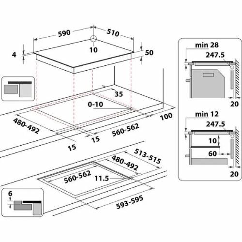 Hotpoint HB3160CNE Piano cottura