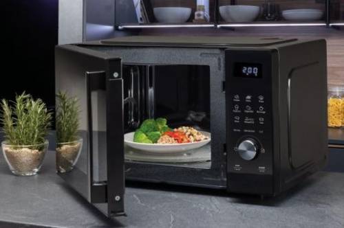 HISENSE H23MOBSD1HG Forno a microonde con grill appoggio , 23 l, 800 W, Comandi Touch, Nero