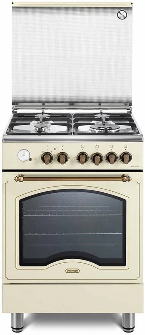 DE LONGHI PEMB664CLSG Cucina con forno elettrico multifunzione crema 60