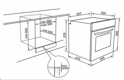ELLECI FGSP60248NS - FO 60CM G48 CEMENTO.