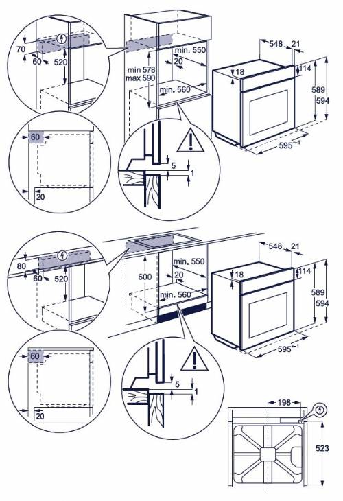ELECTROLUX KODDP66WH forno