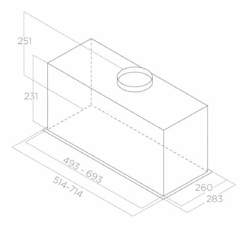 ELICA PRF0180820 CAPPA INCASSO FOLD GR/A/72