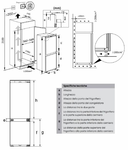 Frigo Incasso Combinato - HBI54250E