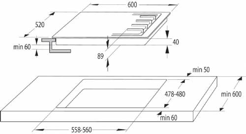 HISENSE GM643XHFCI piano cottura inox 4 fuochi