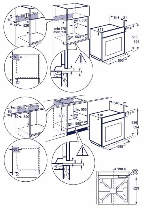 ELECTROLUX KODCH00H forno steambake A++