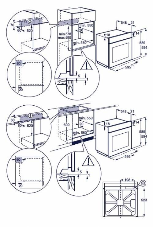 ELECTROLUX  KODGS24TX2 forno SteamBake
