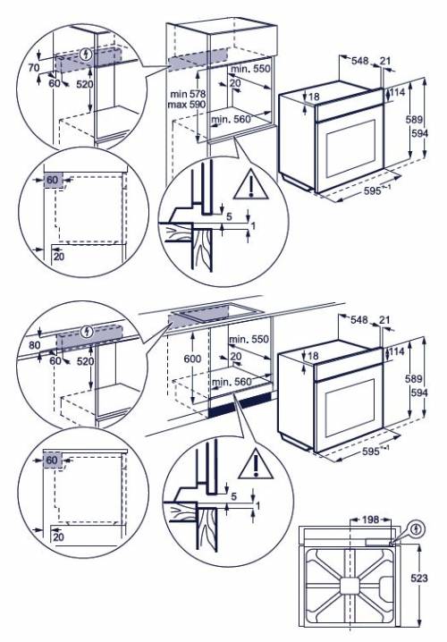 ELECTROLUX KODFP46X  forno inox pyro SteamBake