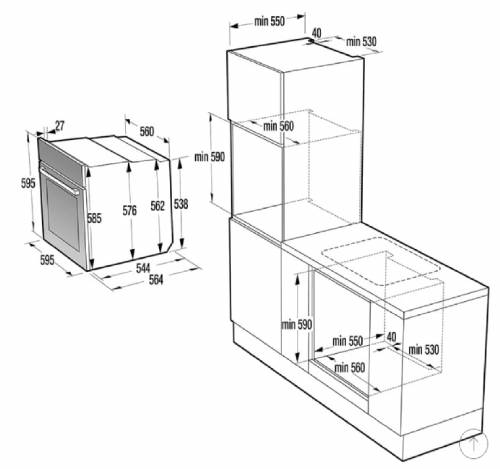 HISENSE BI64223EPX FORNO PROLITICO ACCIAIO INOSSIDABILE A++ INCASSO