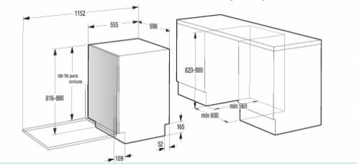 HISENSE HFI5A6360H LAVASTOVIGLIE INCASSO