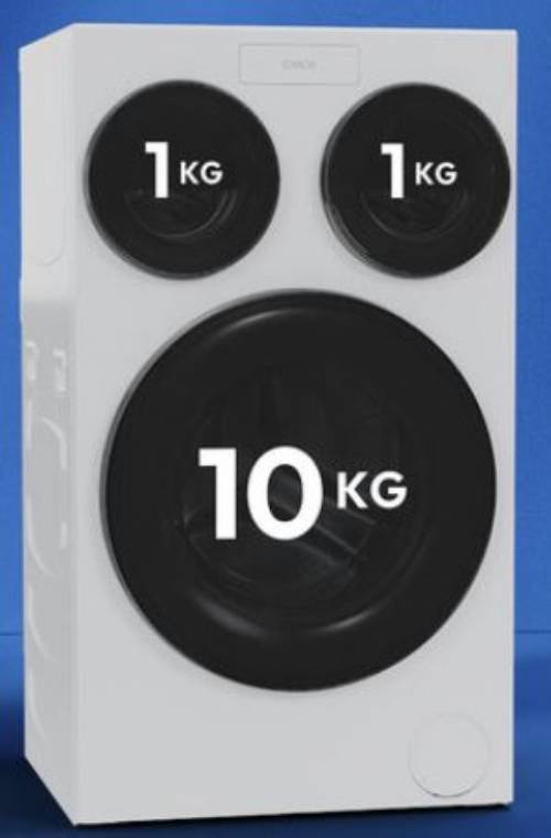 candy MQD410CBL9-11 lavatrice 10 kg 3 cesti