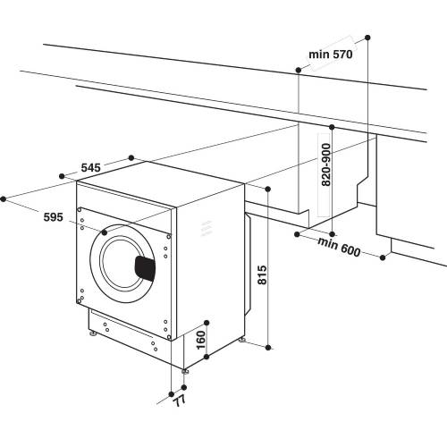 HOT POINT BIWDHG861436EU LAVASCIUGA 8+5 KG