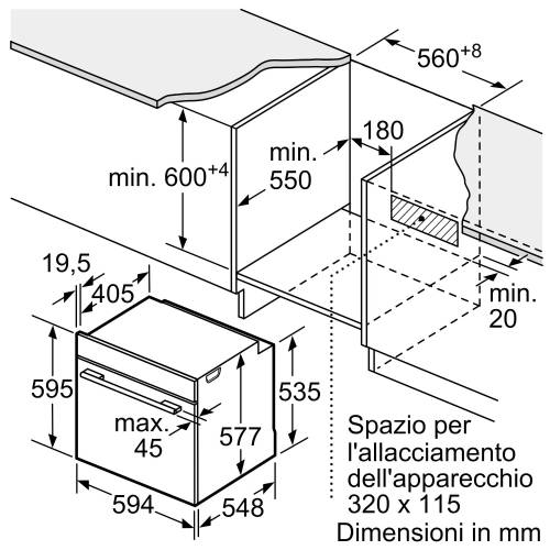 BOSCH HBG7764B1 FORNO PIROLITICO
