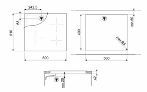 SMEG SE264TD1 PIANO INDUZIONE 60 CM