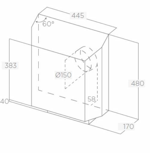 ELICA KIT0184135 GME Motore remoto esterno (PARETE)
