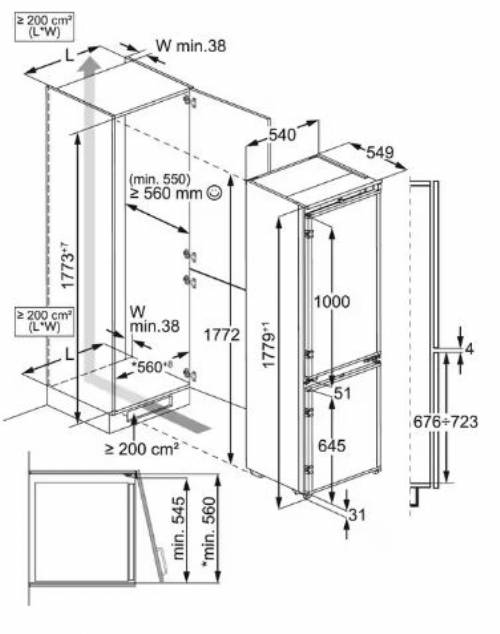 Frigocongelatore Serie 6000 TwinTech®  Total No Frost 177.2 cm