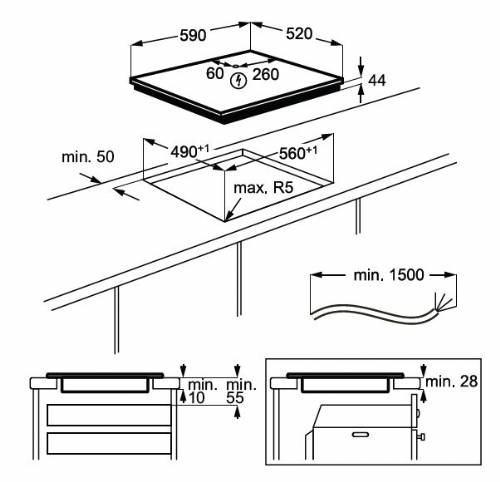 Piano cottura ad induzione Serie 6000 Bridge  con FlexiPower Management