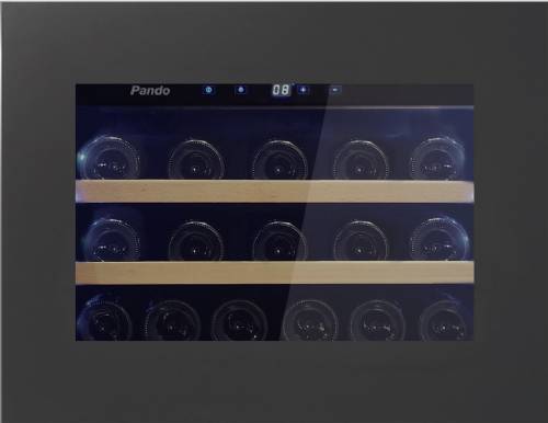 PANDO PVMAVP 45-16 MA CRR CANTINA VINO INCASSO CERNIER DESTRE VETRO NERO MATT