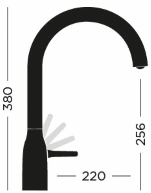 NOBILI CU128133GTP MISCELATORE MANIA PVD ambra