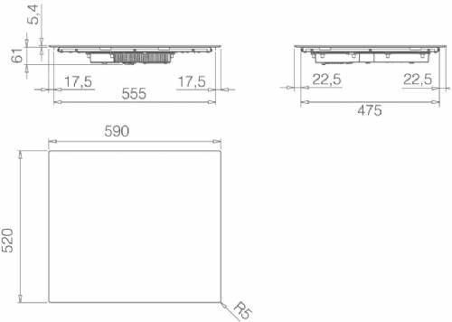 ELICA PRF0210633 PIANO induzione 60 cm