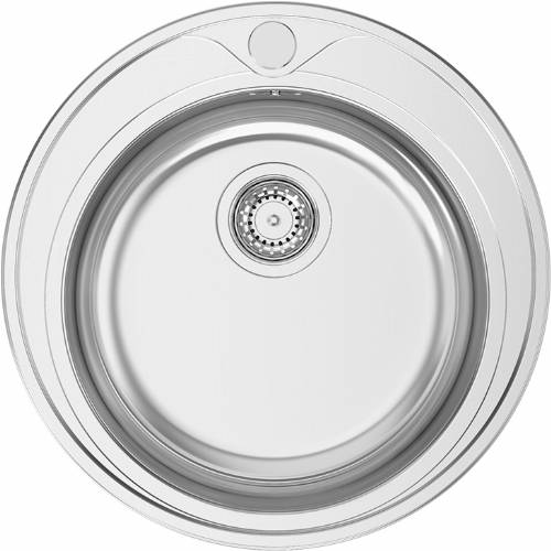 RODI K0000682 LAVELLO MONOVASCA SINGLE BIG BOWLS PIO REDONDO LUCIDO inox