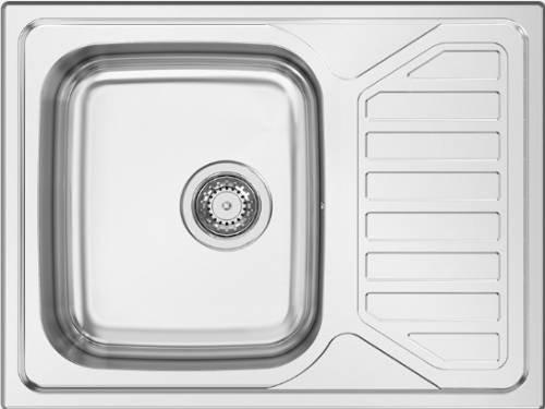 RODI K0000648 LAVELLO 1 VASCA + SCOLAPIATTI OKIO PLUS 65 inox gocciolatoio destro