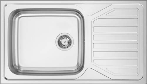 RODI K0000691 LAVELLO 1 VASCA + SCOLAPIATTI OKIO PLUS 103 gocciolatoio destro INOX