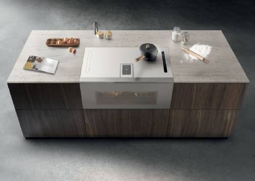ELICA PRF0213186 FORNO/PIANO CON CAPPA INTEGRATA 85 cm LHOV COMBISTEAM WH/A/90