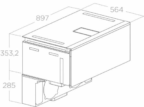 ELICA PRF0213187 FORNO/PIANO CON CAPPA INTEGRATA LHOV 85 cm LHOV COMBISTEAM RAW BR/A/90