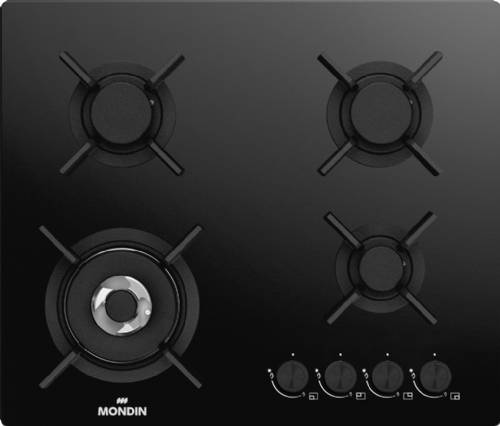 MONDIN CG604VTELNN PIANO a GAS 60 cm cristallo nero