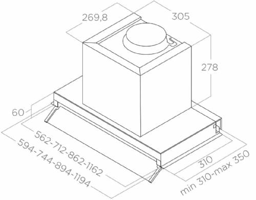 ELICA PRF0213266 CAPPA INCASSO BOXIN LX EASY DRY BLMAT/A/90