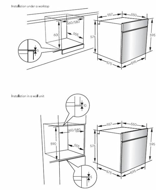DAEWOO BO7ER19GBNMIT Forno elettrico multifunzione con AirFry Colore nero + inox